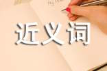 一對(duì)近義詞的詞語