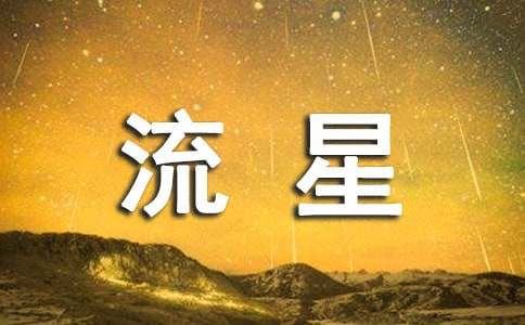 流星作文范文800字