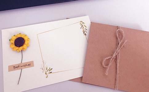 明信片小清新寄語