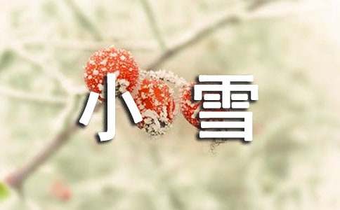 小雪的民俗作文